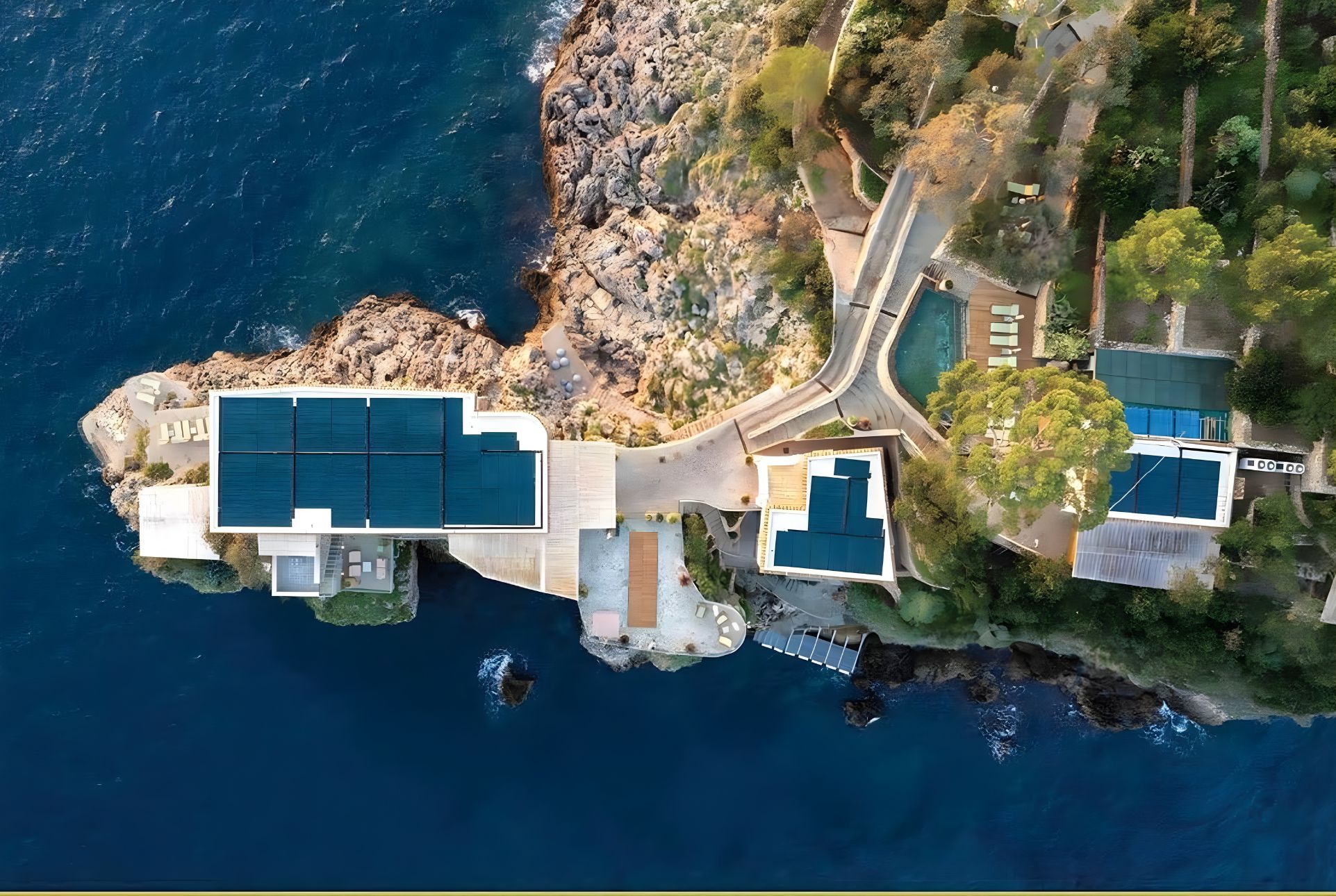 Isola Isca aerial drone view